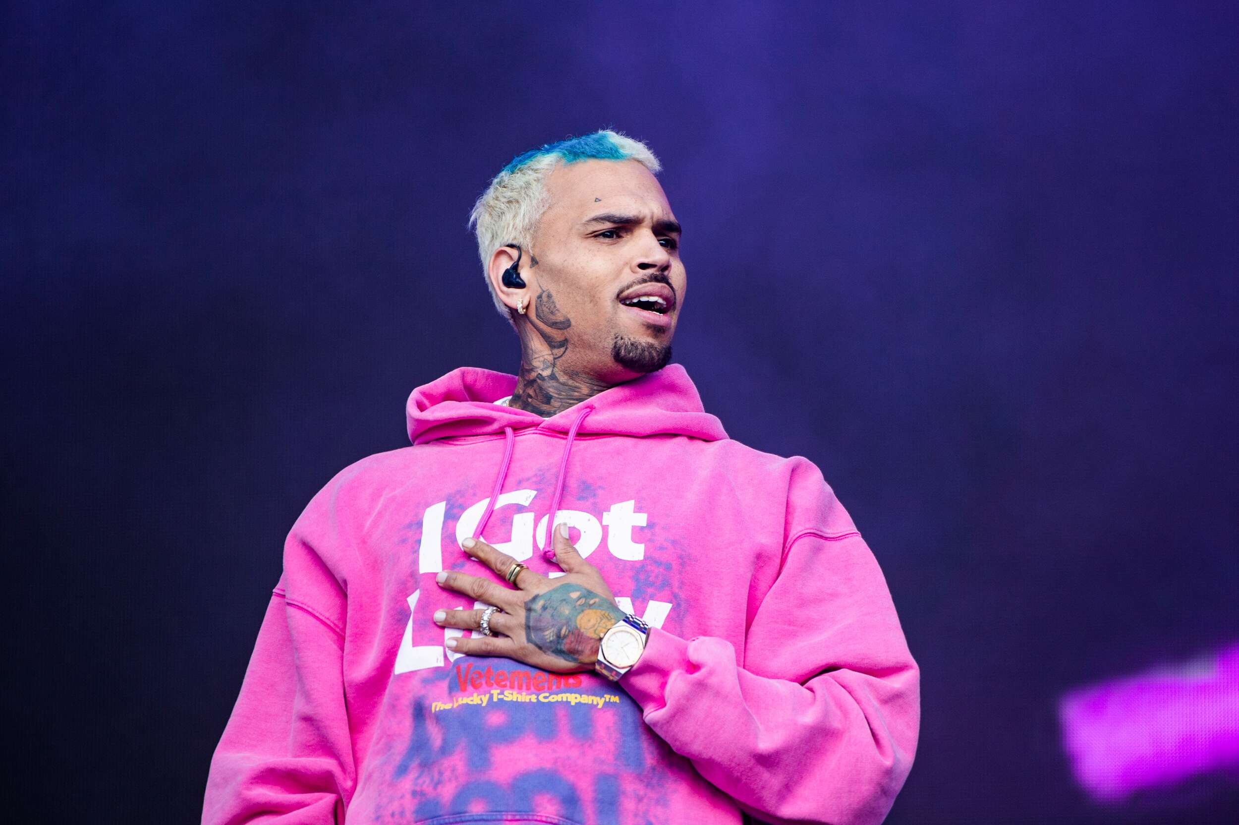 Chris Brown Throws A Party With Music By Steve Wonder To Honor His Daughter's First Birthday