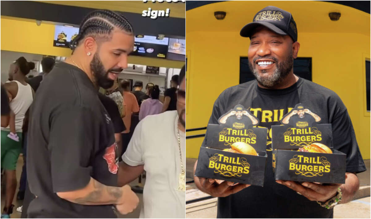 Drake Praises 'mentor' Bun B's Trill Burgers While Paying Surprise Visit To Houston Restaurant