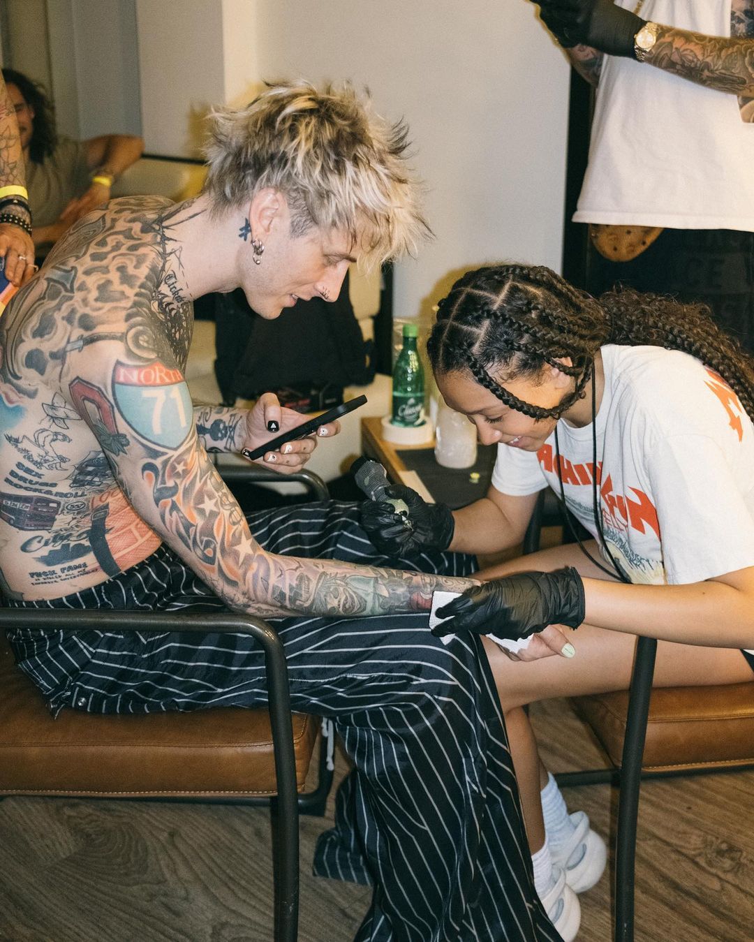 Machine Gun Kelly’s ‘summer Vacation’ Included Getting Tattooed By His Daughter