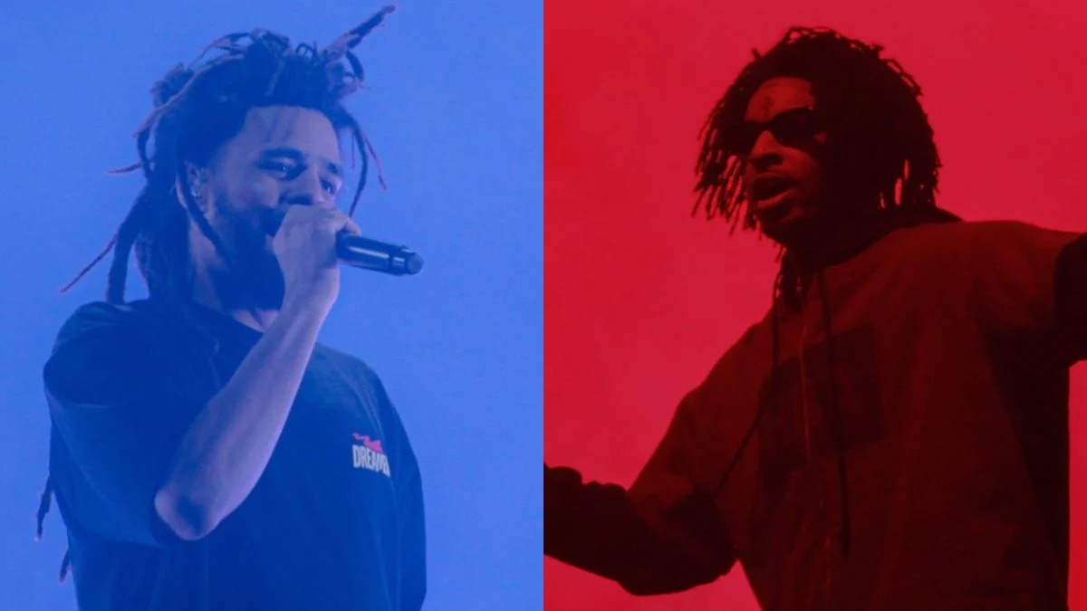 J. Cole Performs With 21 Savage During A Surprise Birthday Bash In Atlanta.