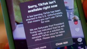 TikTok Goes Offline In The Us Following Ban.