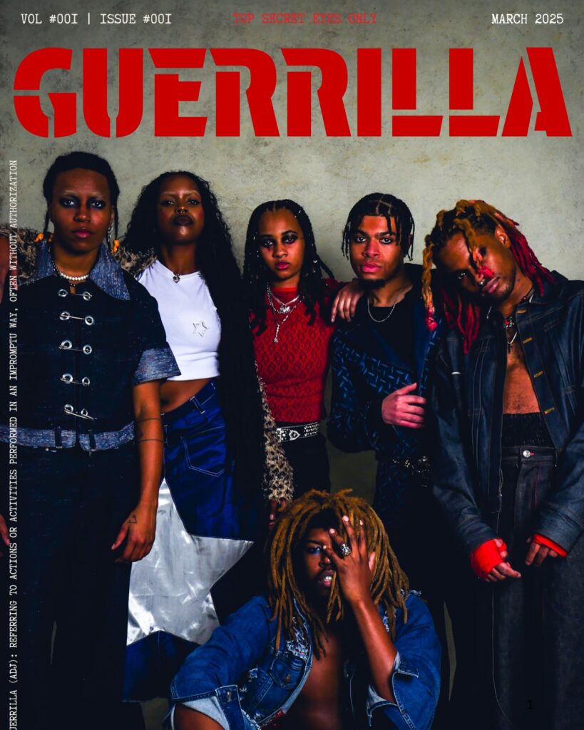 Guerrilla Mag Unveils Cover for Debut Issue, Set for March 2025 Release.