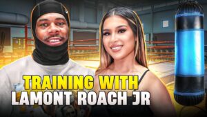 Inside Lamont Roach Jr.’s Training Camp: Kayla Steps Into the Ring Ahead of His Gervonta Davis Fight.