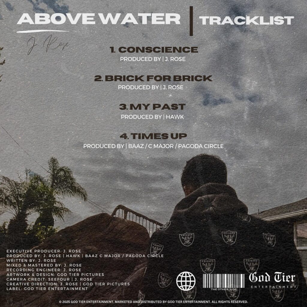 J. Rose Releases ‘Above Water,’ a Compact EP That Offers Intimate Reflection.