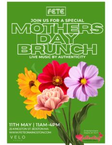 Fête Boston Hosts Soulful Mother’s Day Brunch With Live R&B & Gourmet Menu