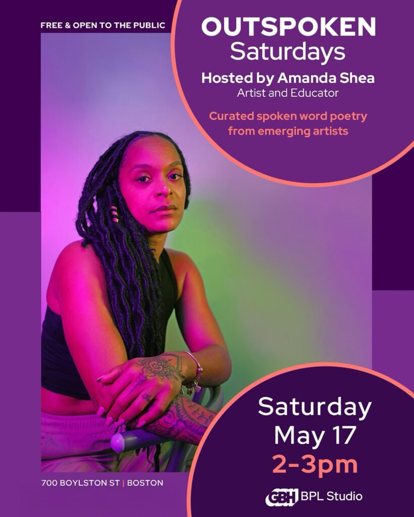 Outspoken Saturdays Returns May 17 With Live Spoken Word Showcase for Emerging Poets.