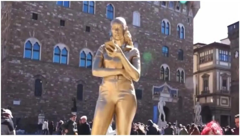 Black Woman Statue by Thomas J Price Installed in Florence’s Historic Piazza.
