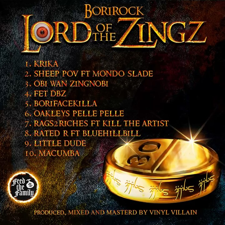 BoriRock Drops New Project ‘Lord of the Zingz’ Produced by Vinyl Villain.