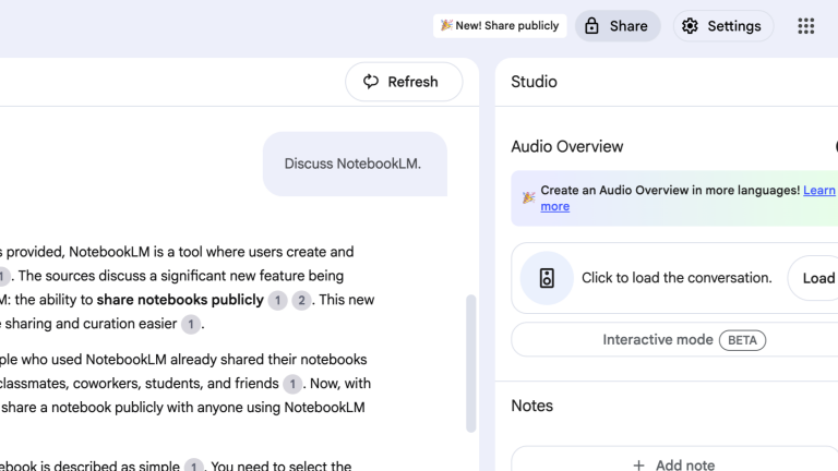 Google Adds Public Link Sharing To NotebookLm For Easier Access To Notebooks And Podcasts.