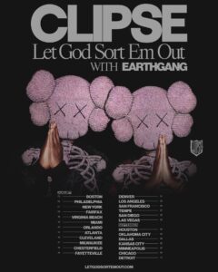 Clipse Announces ‘Let God Sort Em Out’ Tour With EarthGang, Kicking Off in Boston This August.