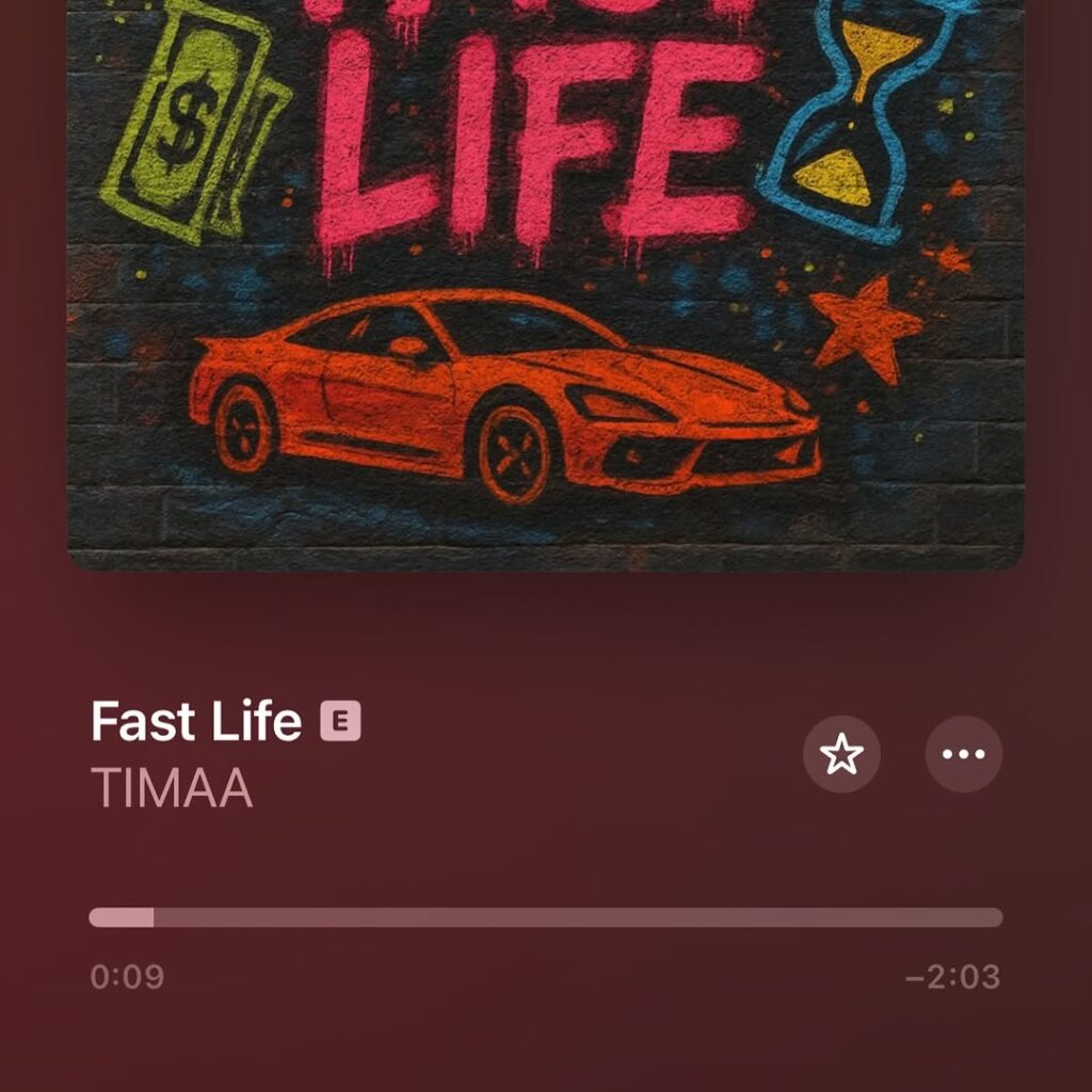 TIMAA Releases New Single “Fast Life”.
