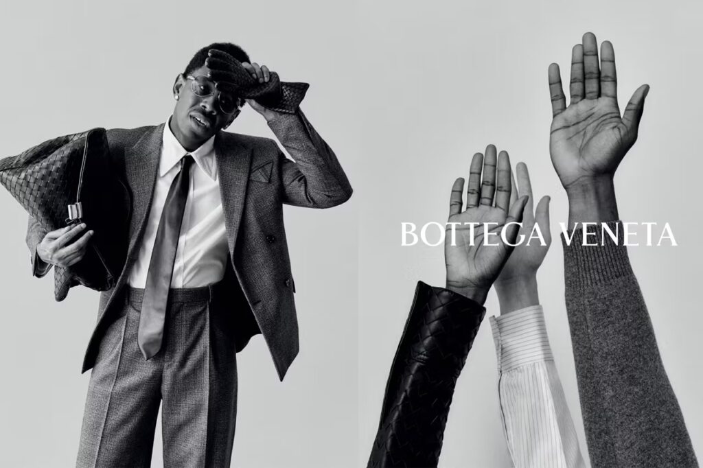 Tyler, The Creator Appears In Bottega Veneta’s New Campaign Celebrating 50 Years Of Its Intrecciato Design.