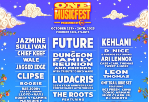Future, Mary J. Blige, and Ludacris to Perform at 2025 ONE Musicfest in Atlanta.