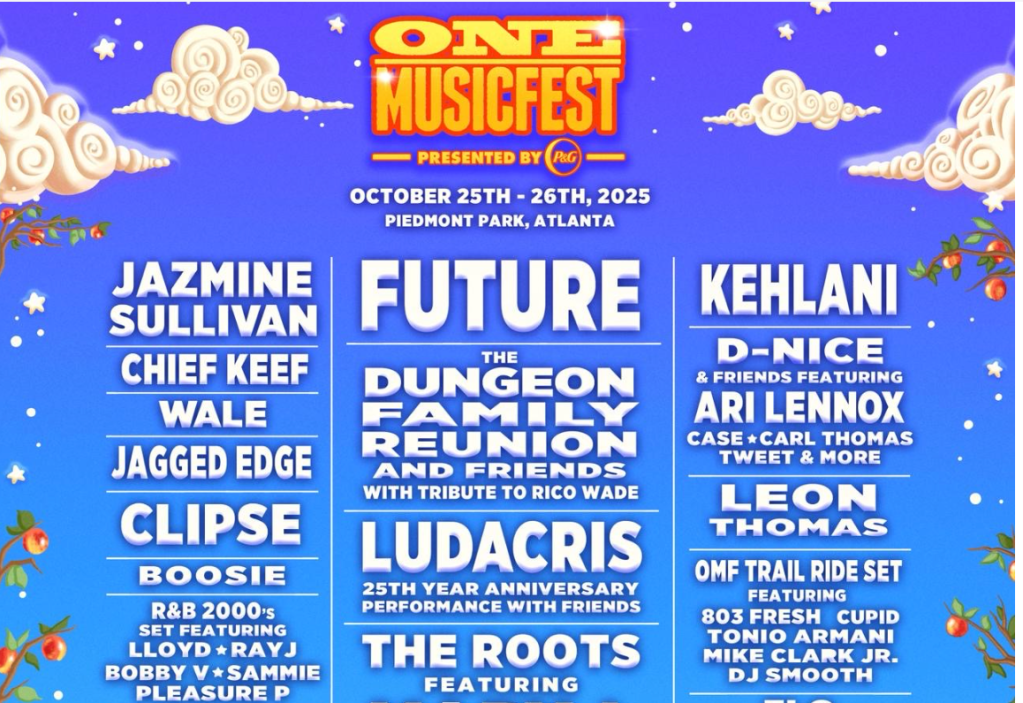 Future, Mary J. Blige, and Ludacris to Perform at 2025 ONE Musicfest in Atlanta.