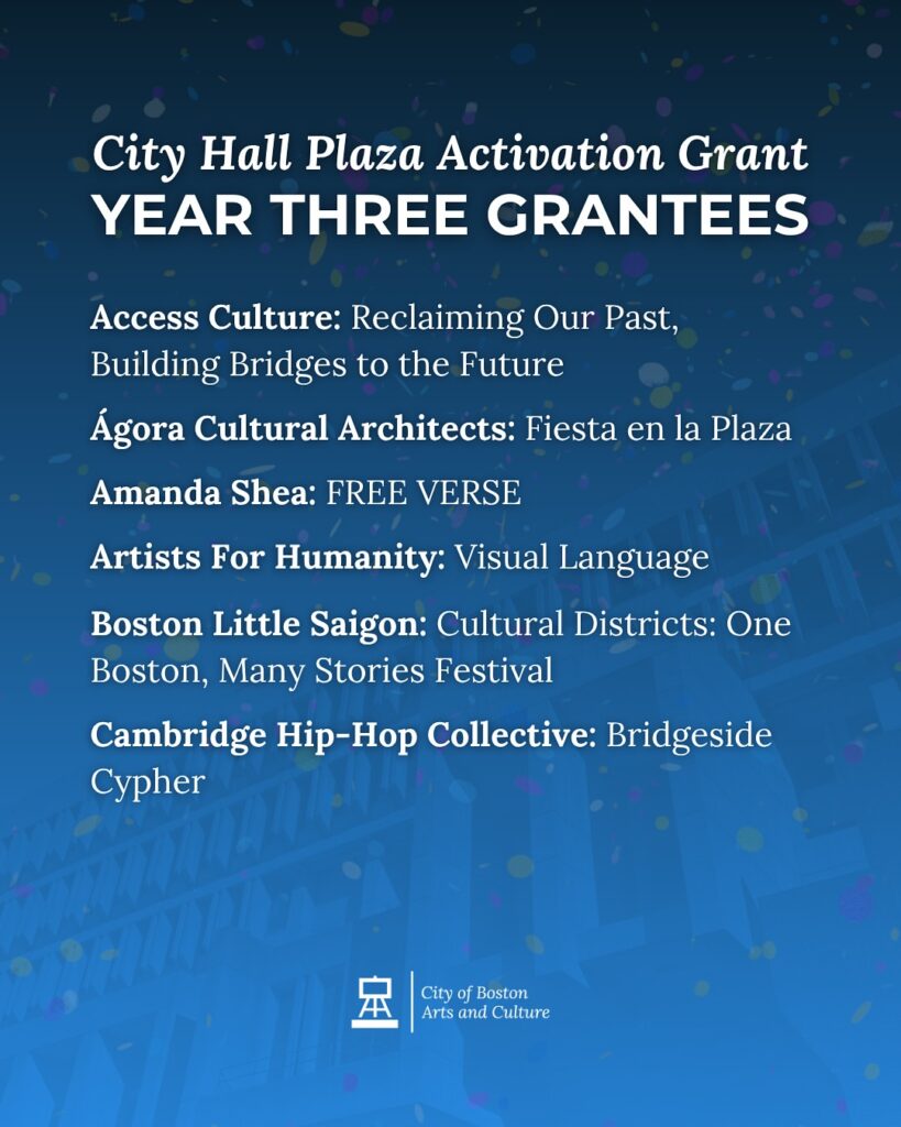 City Hall Plaza Reopens for Summer With Free Arts & Culture Events Across Boston.