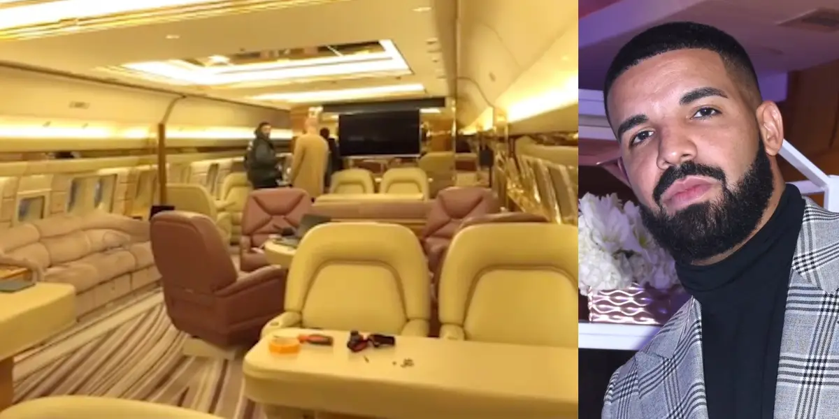 Drake Reveals Redesigned Interior Of His Air Drake Private Jet With Lounge-Style Upgrades.