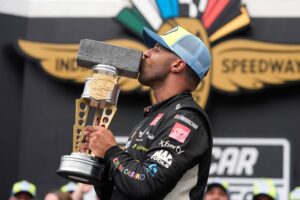 Bubba Wallace Becomes The First Black Driver To Win A Major Race On The Indianapolis Motor Speedway Oval.