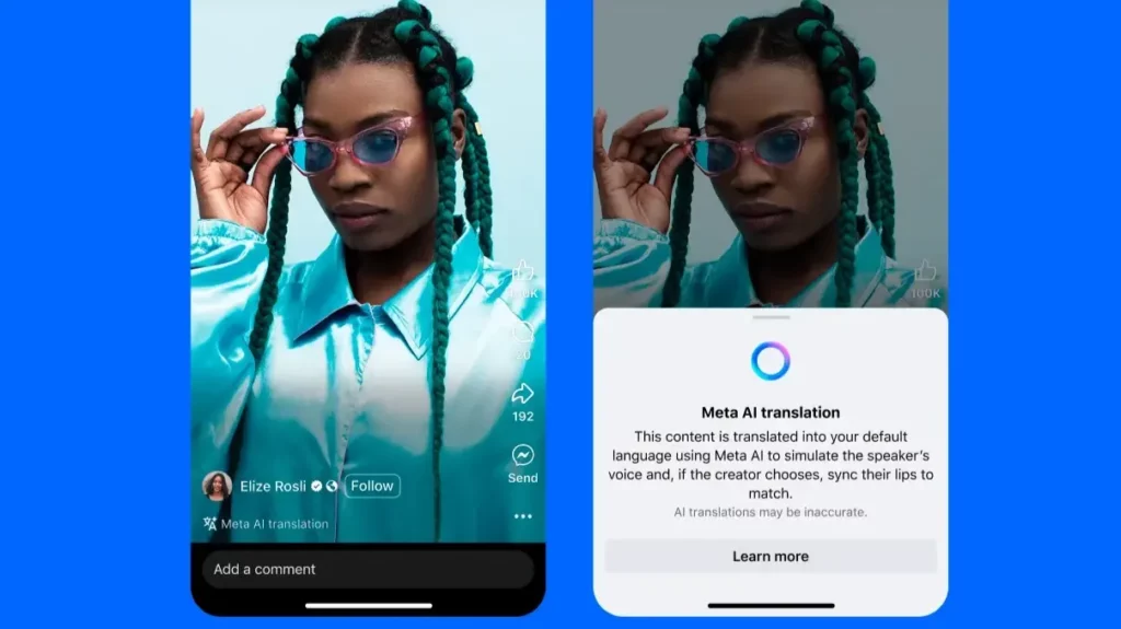 Meta Launches AI Tool to Translate and Dub Reels in English and Spanish.