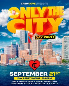 Crew Love to Host “City Takeover” Day Party in Boston.