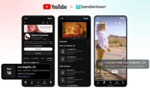 Bandsintown Becomes Exclusive Concert Listing Partner for YouTube and YouTube Music.
