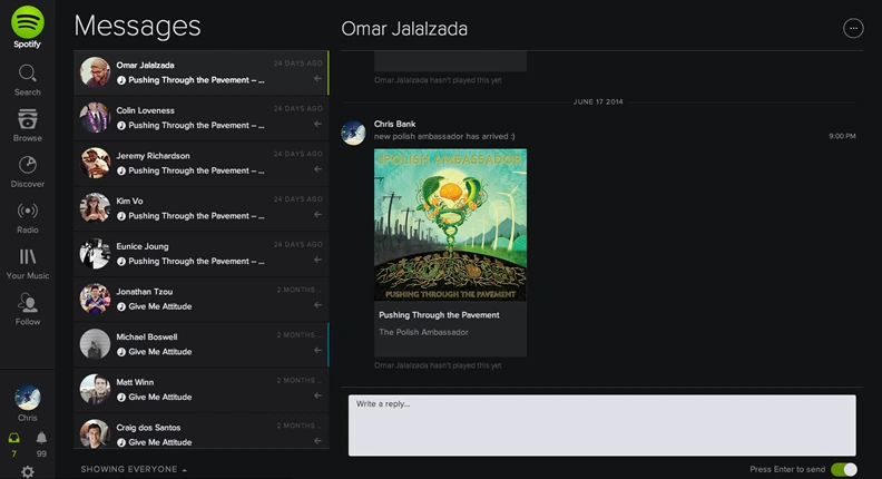 Spotify Introduces Direct Messaging Feature on Mobile.