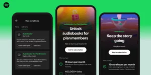 Spotify Introduces Audiobooks+ Add-On for Additional Listening Time at Extra Cost.