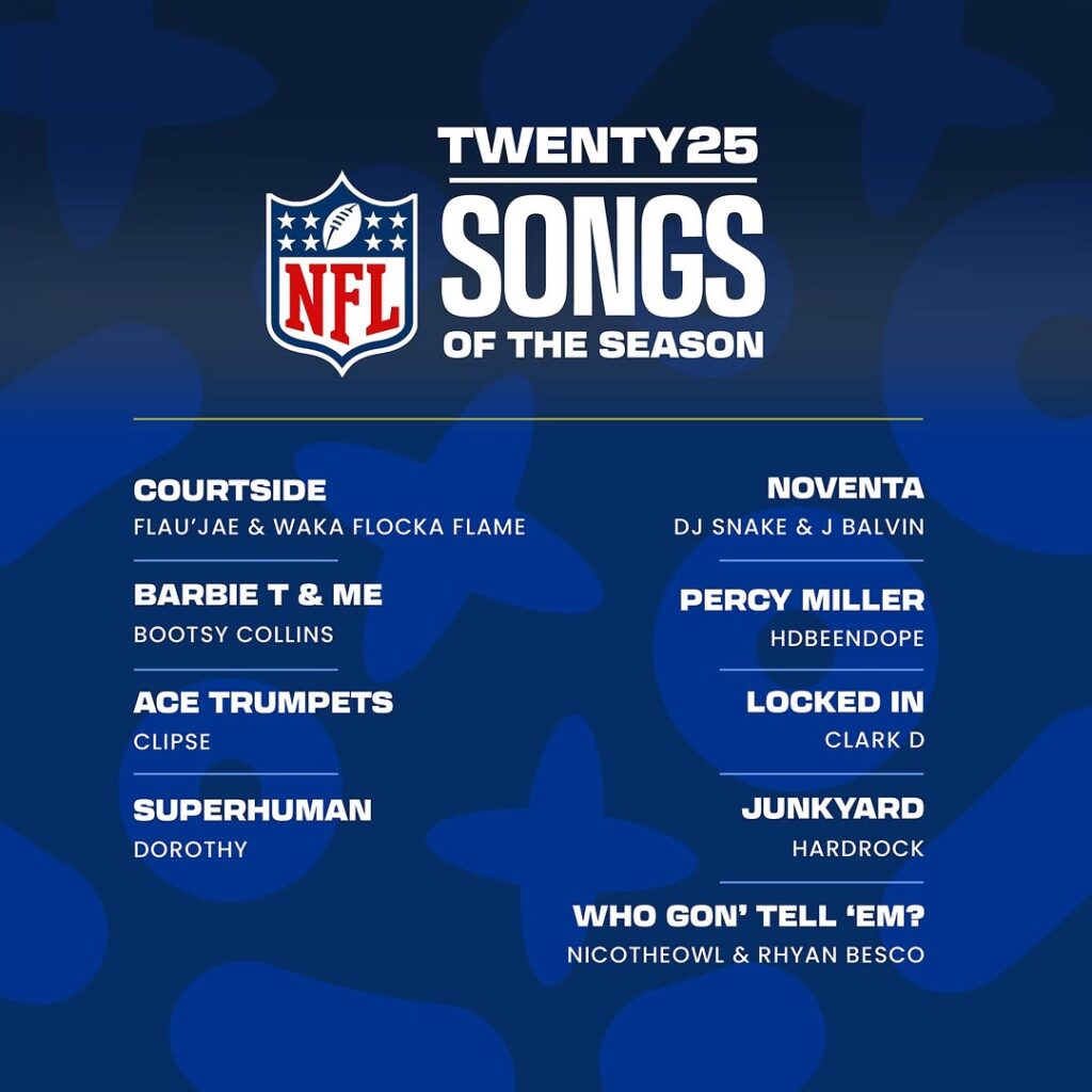 Clark D’s “Locked In” Added to NFL’s 2025 Songs of the Season Playlist.