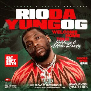 Rio Da Yung OG Sets Providence After Party for Sept. 20th as Part of ‘Welcome Home Tour’.