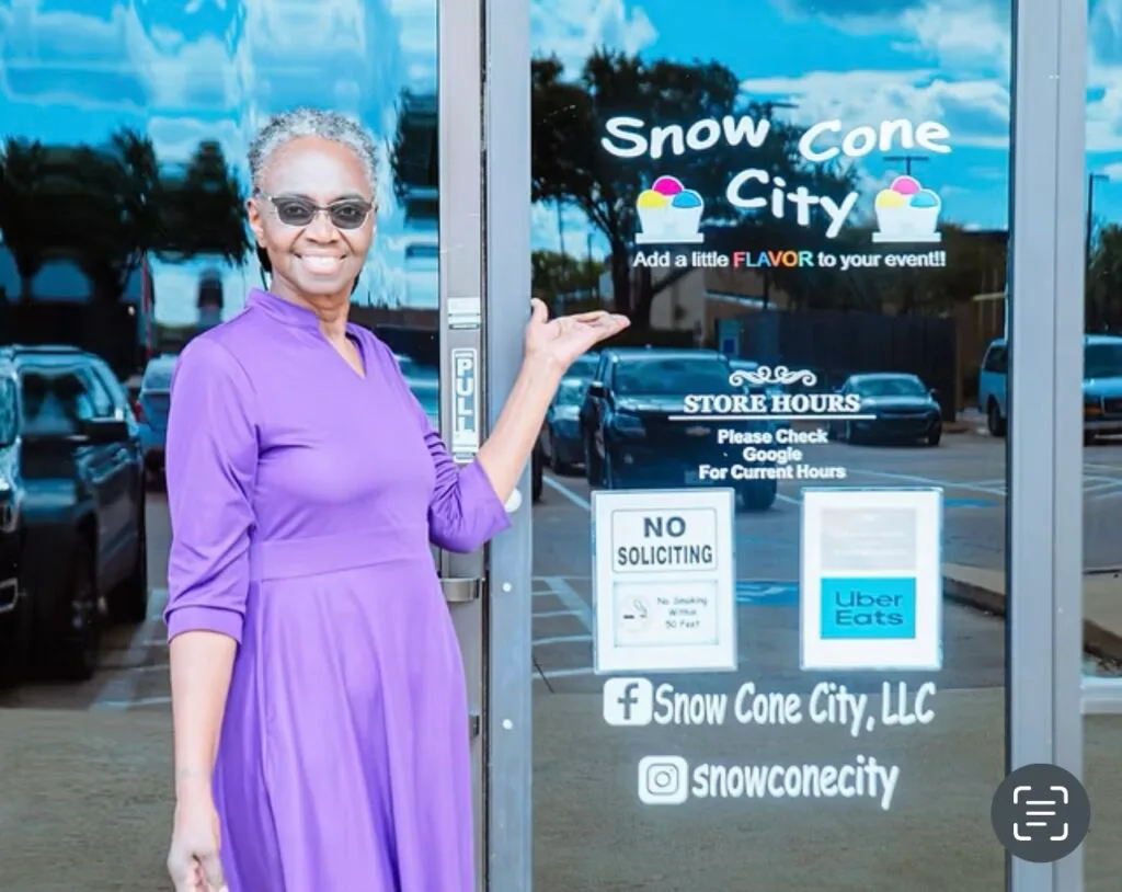 Retired Postal Worker Turns Dream Into Reality With Snow Cone City, Mesquite’s Only Black-Owned Year-Round Shop.