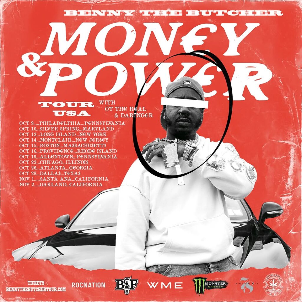 Benny the Butcher Brings “Money & Power” Tour to Boston Oct. 15TH.