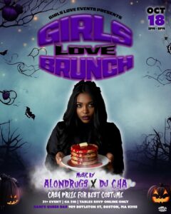 Girls Love Events Announces Halloween-Themed Brunch in Boston.