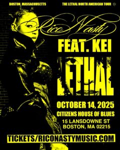 Rico Nasty’s Lethal Tour Hits Boston Oct. 14TH With Kei as Opener.