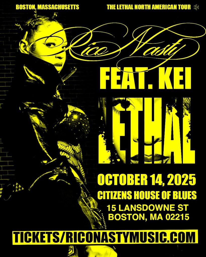 Rico Nasty’s Lethal Tour Hits Boston Oct. 14TH With Kei as Opener.