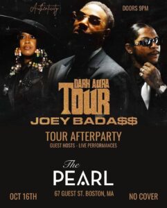 Joey Bada$$ Celebrates “Dark Aura Tour” Stop With Boston Afterparty at The Pearl.