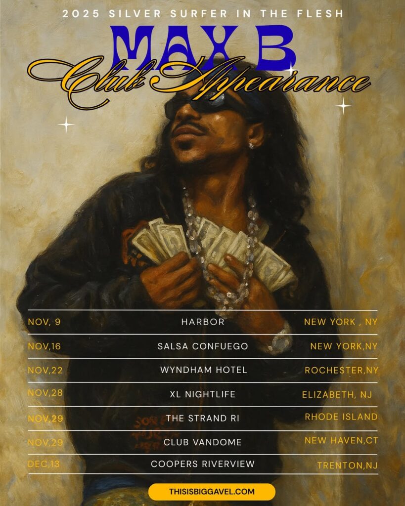 Max B Announces Seven-City Club Appearance Run With Rhode Island Stop on Nov. 29TH