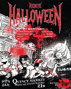 RedEye to Host “REDEYE HALLOWEEN” A Two-Room Party Experience at Quincy Market on Oct. 31ST