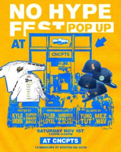 No Hype Fest to Host Exclusive Pop-Up with Performances and Merch Drop on Nov 1ST