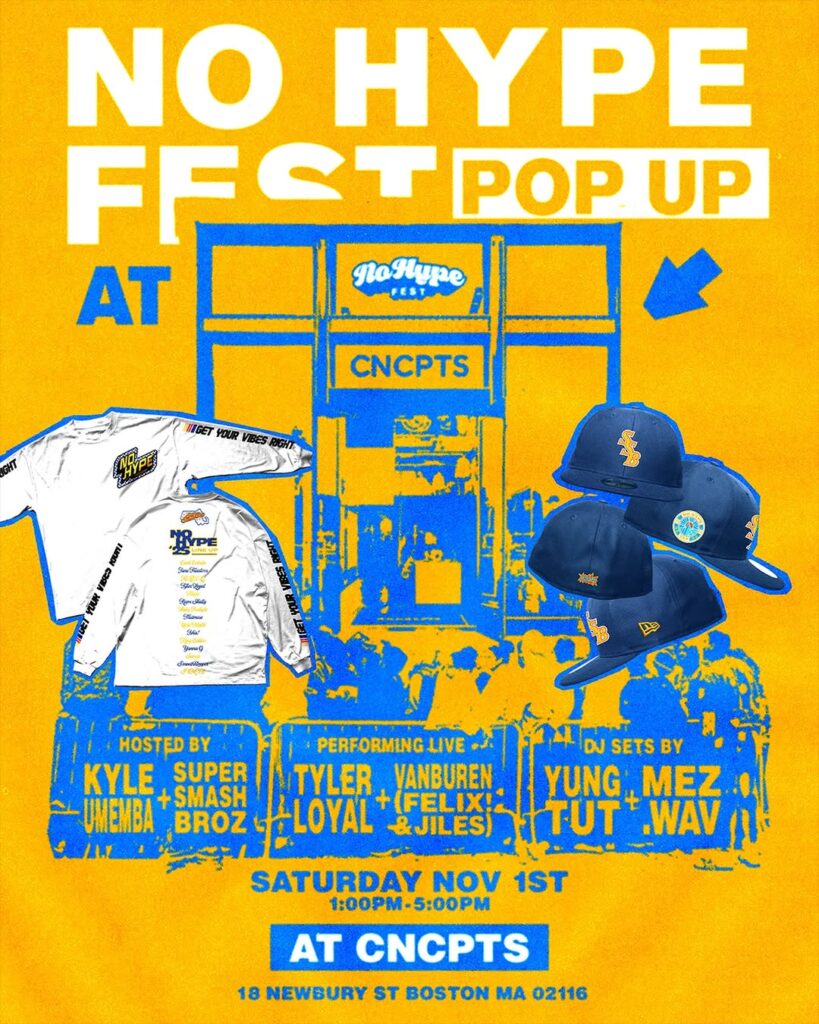 No Hype Fest to Host Exclusive Pop-Up with Performances and Merch Drop on Nov 1ST