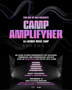 Boston Music Community Welcomes Camp AmplifyHER at Rise Studios, a New All-Women Music Experience