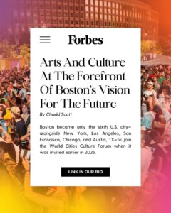 Boston Joins Global Cultural Exchange at 2025 World Cities Culture Summit