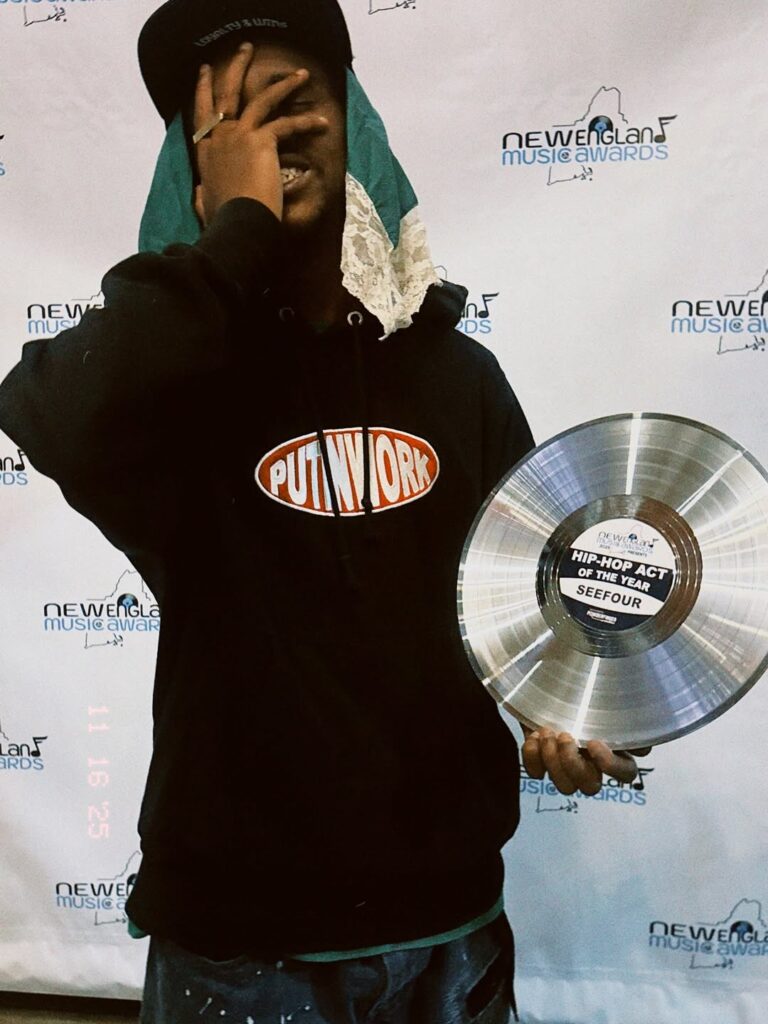 PUTINWORK’S OWN SeeFour Wins Hip Hop Act of the Year at New England Music Awards
