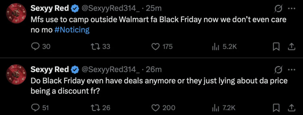 Sexyy Red Reminisces About Old-School Black Friday Traditions