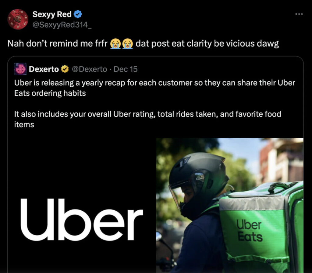Sexyy Red Reacts to Uber Eats’ New “YOUBER” Year-in-Review Feature
